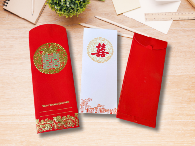 Túi Nhung Song Hỷ vòng hoa TV-27